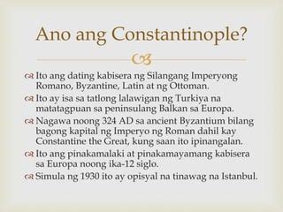 constantinople kahulugan